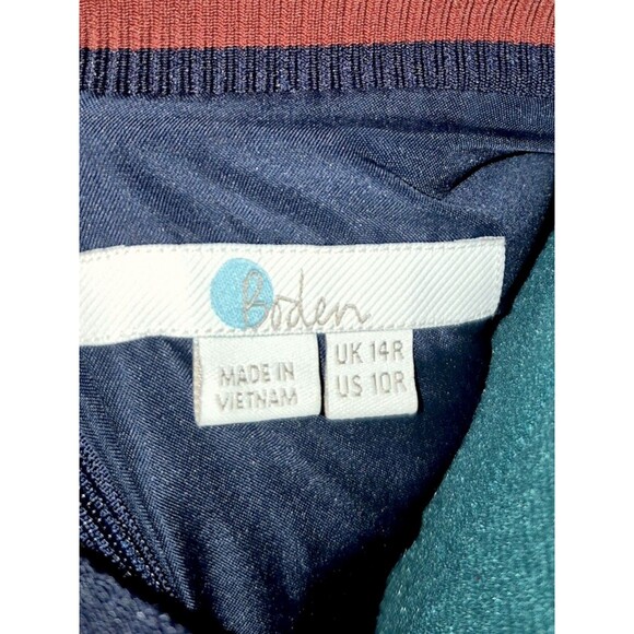 Boden Womens 10 Reg Rainbow Print Modest Crew Neck Dress Teacher Sunday School - Picture 2 of 7